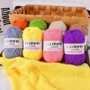 Tariff Reduction Many Colors 100% Cotton Yarns Crochet Yarns Hand Knitting Yarn for DIY Sewing