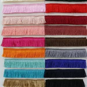 Tassel Curtain Polyester Fringes Lace Jacquard Fringe Trimmings Tassel Garment Accessories 2.8cm Width Trimmings