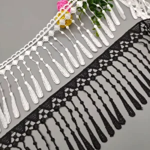 Tassel Lace Polyester Light Silk Lace Tassel Barcode Curtain Skirt Accessories Tassel