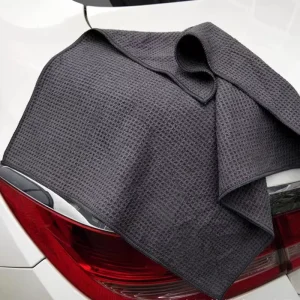 Tavelya 400GSM Custom Logo Waffle Weave Microfiber Towel OEM Factory Car Detailing Cloth