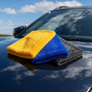 Tavelya Edgeless Car Towel Coral Fleece Scratchless Super Soft Lint Free High Grade 400GSM Waxing Polishing B2B