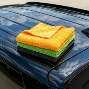 Tavelya HW HLT 500GSM Long Short Pile Microfiber Car Towel Dual Sided Detailing Cloth for Professional Waxing Polishing China