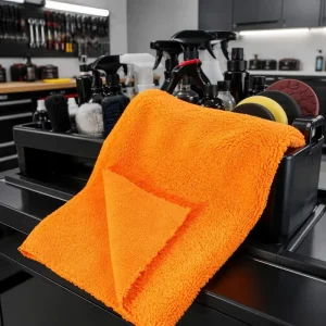 Tavelya Plush Microfiber Car Towel High Low Pile Dual Sided Scratchless Quick Dry 500GSM Auto Wash Waxing B2B