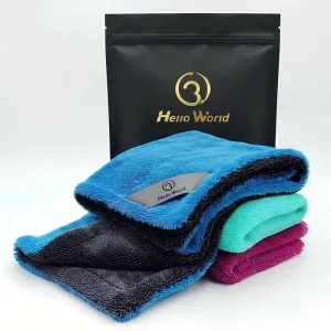 Tavelya Professional 1400GSM Double Layer Twisted Loop Microfiber Towel 60×90 60×160 One Pass Drying Beast Scratch Free Cloth