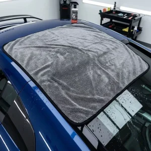 Tavelya Single Twisted Loop 800GSM Ultra Absorbent Quick Dry Lint Free Wash Cloth Professional Detailing Single Layer Car Towel
