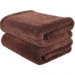 Tavelya Twist Loop Car Towel Microfiber Car Drying Towel 60x90cm 1400GSM Super Absorbent for European Auto Detailing