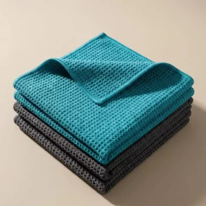 Tavelya Waffle Weave Towel Honeycomb Microfibre Ultra Soft Fast Drying 400GSM Auto Glass Window Wash B2B Source