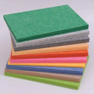 Tear resistant Eco Friendly Colorful Nonwoven Felt 1 5mm Thick Polypropylene Needle Punched Plain Material for Xmas Decor