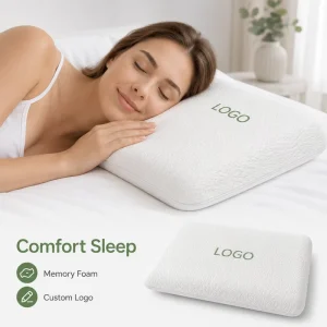 Temperature Sensitive Memory Foam Pillow Contour Slow Rebound Neck Shoulder Support Breathable Washable Cover Bed Pillow