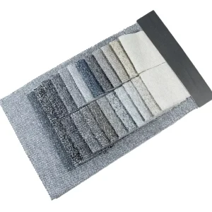 TengHui Luxury European Style Fabric Low MOQ Polyester Soft Weave Texture Yarn Dye Faux Linen Chenille Woven Fabric