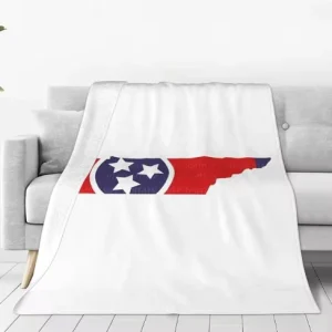 Tenmessee State Us Flag Personalized Custom Flag Fashion Flannel Sofa Blanket Household Blanket for All Seasons