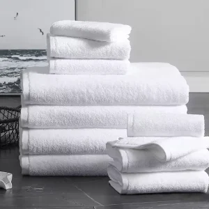 Terry Custom Cotton Bath Towels Eco-friendly Soft Feel Highly Absorbent Large Home & Spa Use Soap Compatible