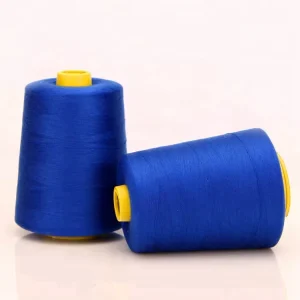 Tex 40-80 30/2 29/3 20/2 20/3 Manufacturer Industrial Poly Core Spun Polyester Sewing Thread For Denim Jean Chino Cotton Fabric