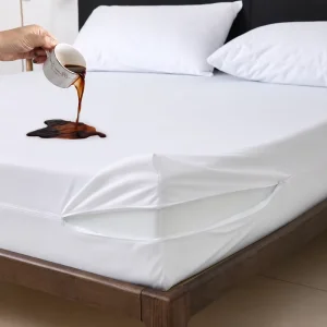 Tex cel Hypoallergenic Zippered Mattress Encasement Waterproof Bed Bug Noiseless Mattress Protector Cover Pad