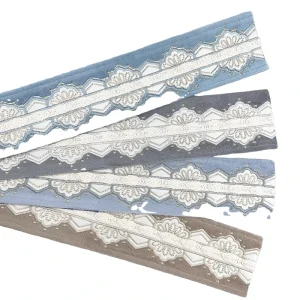 Textile Accessories Velvet Embroidery Lace Decorations Jacquard Ethnic Ribbon Trim for Curtain