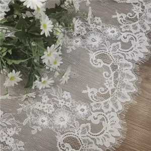 Textile Lace & Eyelash Fabric for Dresses Kids Clothing & Scarves