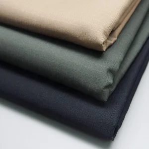 Textiles Factory Woven TC T65/C35 T80/C20 Polyester Cotton Ribstop Ripstop Fabric for Security Uniform Backpack Vest