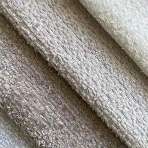 Textured 100% Polyester Chenille Fabric Flame Retardant Breathable for Sofa Upholstery Blanket Car Bag Use