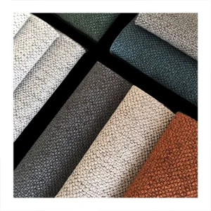 Textured Linen-Like Polyester Sofa Cover for Furniture Cushion