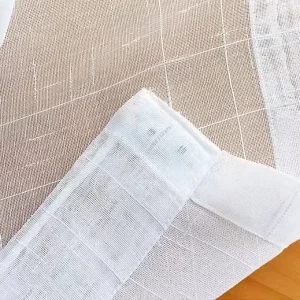 Textured Linen Style Slub Sheer 100%Polyester Medium Weight Woven Curtain & Upholstery Fabric Hometextile