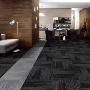 Textured Nylon Modular Carpet Tile for Executive Suites and Conference Rooms