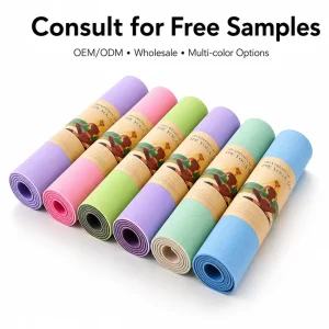 Textured Surface TPE Yoga Mat High Resilience Non Slip Exercise Pad for Yoga Pilates Daily Fitness