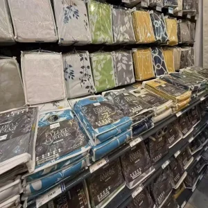 Thailand Supermarkets Retail Stores Home Textiles Printed Bath Curtain Blackout Curtain One-stop Sourcing Partner In-Store Photos