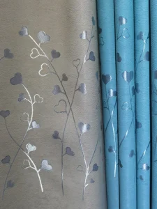 The Factory Customizes High precision Lotus Flower Pattern Curtain Fabrics. These Fabrics Are Very Suitable for Home Decoration