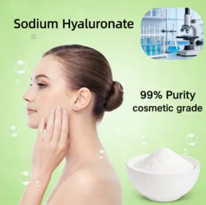 The Factory Directly Supplies Bulk Food grade Hyaluronic Acid Sodium Low molecular Fine Powder Raw Materials