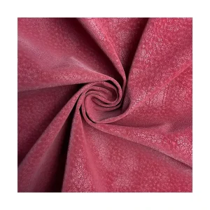 The Factory Supplies 160gsm Synthetic Leather Fleece Fabric with Customizable Colors Knitted Fabric Pants Clothing Fabric