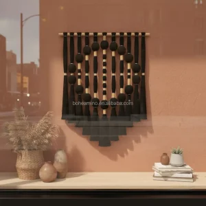 The World Mid Century Tassel Ball Tarot Cards the World Macrame Tapestry Items Wall Hangings Decorations for Cozy Home