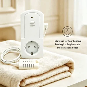 Thermostat Outlet Plug Wifi Version for Smart Blankets and Floor Heating Management