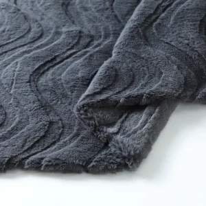 Thick 100% Polyester Warp Velvet Anti-static Faux Rabbit Fur for Girls Blanket