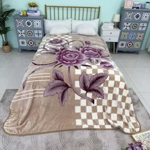 Thick 100% Polyester Woven Anti Decubitus Anti Dust Mite Portable Non Toxic Four Seasons Use Blanket