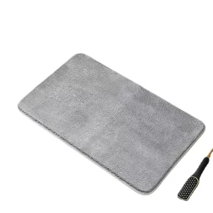 Thick Absorbent Polyester Modern Bathroom Door Mat Non Slip for Home & Hotel Use Quick Dry