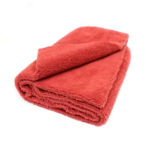 Thick Coral Fleece Edgeless Microfiber Plush Auto Buff Cleaning Cloth Vehicle Absorbent Kitchen Car Drying Towel 40x40cm 500gsm