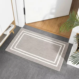 Thick Cut Pile Washable Non Slip Eco Friendly Modern Bath Door Mat