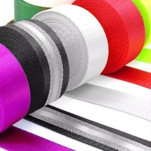 Thick Durable Woven Polyester Nylon Webbing Strap Herringbone Solid Color Wide Customizable for Bag Handles and Safety Belt