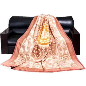 Thick Fleece Mink Blanket 100 Merino Wool Heavy Super King Size Raschel Woven OEKO TEX Certified Customizable