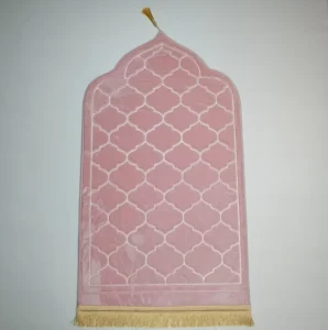 Thick Foam Soft Velvet Non slip Foldable Thickened Kneeling Mats Islamic Prayer Rug Plain Muslim Prayer Mat With Tassels