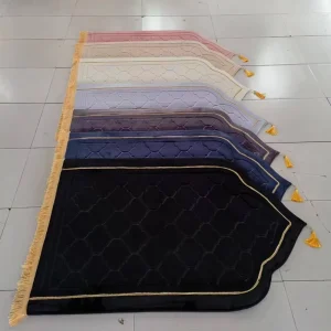 Thick Islamic Eid Ramadan Islam Padded Prayer Rug Memory Foam Arabic Muslim Halal Prayer Mat for Turkish Praying Rug