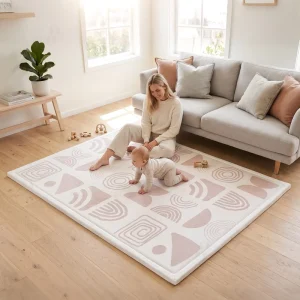 Thick Memory Foam Area Rug Printed Floor Carpet for Living Room Bedroom Anti-slip Tatami Mat for Playing Sleeping