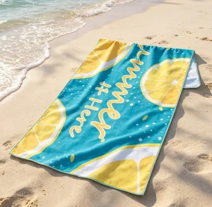 Thick Microfiber Fabric Large Size Gym Towel Customized Designs Supported Beach Towel