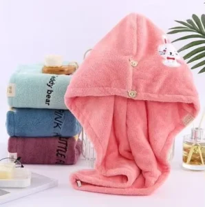 Thick Quick Drying Hair Towel Washable Moisture Proof Customizable Design