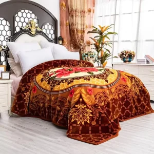 Thick Raschel Blankets 6.5KGs Mixed Designs Winter Warm Blankets for Home Decor