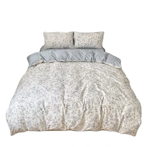 Thick Soft 140gsm Microfiber Fabric Custom Print Queen King Size Bedding Bed Sheet and Duvet Cover Set