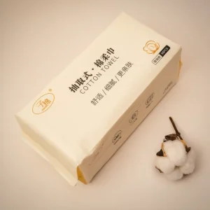 Thick Soft Cotton Viscose Facial Tissue 90 Sheets Strong Wet Strength Absorbent Home Travel Use Bulk