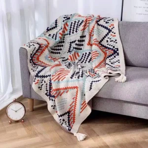 Thick Soft Cozy Polyester Knitted Fleece Blankets for Couch Sofa Bed Modern Luxury All Season Blanket