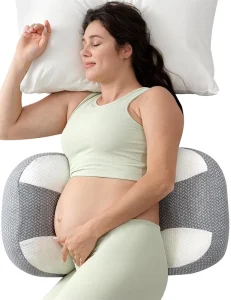 Thick Soft Memory Foam Pregnancy Pillow Full Body Support Therapy Massage Portable Design Adjustable Settings Washable Case