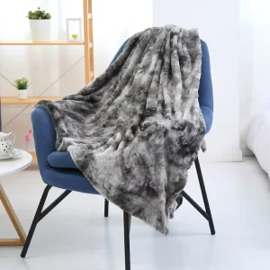 Thick Soft Shaggy Plush Couch Sofa Throw Blanket Cozy Acrylic Faux Fur Blanket for Bed